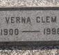 OK, Grove, Olympus Cemetery, Clem, Verna Headstone