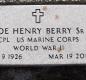 OK, Grove, Olympus Cemetery, Berry, Joe Henry Sr. Military Headstone