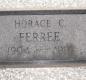 OK, Grove, Olympus Cemetery, Ferree, Horace C. Headstone