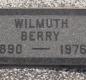 OK, Grove, Olympus Cemetery, Berry, Wilmuth Headstone