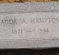 OK, Grove, Olympus Cemetery, Hampton, Adda A. Headstone