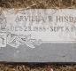 OK, Grove, Olympus Cemetery, Hinds, Arvilla R. Headstone