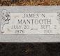 OK, Grove, Olympus Cemetery, Mantooth, James N. Headstone