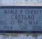 OK, Grove, Olympus Cemetery, Castano, Mable P. (Currey) Headstone