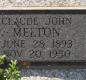 OK, Grove, Olympus Cemetery, Melton, Claude John Headstone