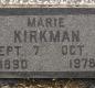 OK, Grove, Olympus Cemetery, Kirkman, Marie (Stroupe) Headstone