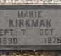OK, Grove, Olympus Cemetery, Kirkman, Marie (Stroupe) Headstone
