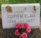 OK, Grove, Olympus Cemetery, Elam, Edith M. Headstone