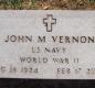 OK, Grove, Olympus Cemetery, Vernon, John M. Military Headstone