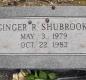 OK, Grove, Olympus Cemetery, Shubrooks, Ginger R. Headstone