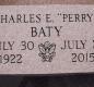 OK, Grove, Olympus Cemetery, Baty, Charles E. (Perry) Headstone