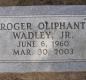 OK, Grove, Olympus Cemetery, Headstone, Wadley, Roger Oliphant Jr.