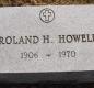 OK, Grove, Olympus Cemetery, Headstone, Howell, Roland H.