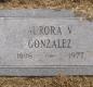 OK, Grove, Olympus Cemetery, Headstone, Gonzalez, Aurora V.