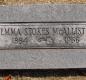 OK, Grove, Olympus Cemetery, Headstone, McAllister, Emma (Stokes)