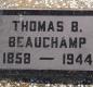 OK, Grove, Olympus Cemetery, Headstone, Beauchamp, Thomas B.