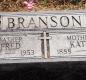 OK, Grove, Olympus Cemetery, Headstone, Branson, Fred & Kate