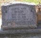 OK, Grove, Olympus Cemetery, Headstone, Dixon, Carol Ann