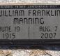OK, Grove, Olympus Cemetery, Headstone, Manning, William Franklin
