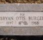 OK, Grove, Olympus Cemetery, Headstone, Burger, Bryan Otis