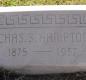 OK, Grove, Olympus Cemetery, Headstone, Hampton, Chas. S.