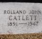 OK, Grove, Olympus Cemetery, Headstone, Catlett, Rolland John