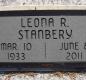 OK, Grove, Olympus Cemetery, Headstone, Stanbery, Leona R.