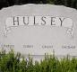 OK, Grove, Olympus Cemetery, Headstone, Hulsey Family