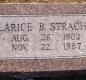 OK, Grove, Olympus Cemetery, Headstone, Strachan, Clarice B.