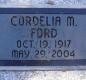 OK, Grove, Olympus Cemetery, Headstone, Ford, Cordelia M.