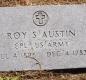 OK, Grove, Olympus Cemetery, Military Headstone, Austin, Roy S.