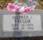 OK, Grove, Olympus Cemetery, Headstone, Taylor, Mildred J.