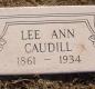 OK, Grove, Olympus Cemetery, Headstone, Caudill, Lee Ann