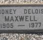 OK, Grove, Olympus Cemetery, Headstone, Maxwell, Honey Delois