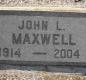 OK, Grove, Olympus Cemetery, Headstone, Maxwell, John L.