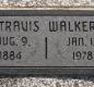 OK, Grove, Olympus Cemetery, Headstone, Walker, Travis