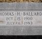 OK, Grove, Olympus Cemetery, Headstone, Ballard, Thomas H.