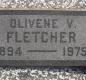 OK, Grove, Olympus Cemetery, Headstone, Fletcher, Olivene V.