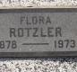 OK, Grove, Olympus Cemetery, Headstone, Rotzler, Flora