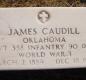 OK, Grove, Olympus Cemetery, Military Headstone, Caudill, James