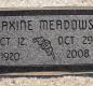 OK, Grove, Olympus Cemetery, Headstone, Meadows, Maxine