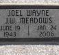 OK, Grove, Olympus Cemetery, Headstone, Meadows, Joel Wayne "J. W."