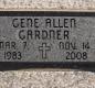 OK, Grove, Olympus Cemetery, Headstone, Gardner, Gene Allen