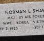 OK, Grove, Olympus Cemetery, Military Headstone, Shaw, Norman L.