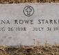 OK, Grove, Olympus Cemetery, Headstone, Starkel, Lena (Rowe)