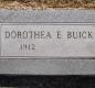 OK, Grove, Olympus Cemetery, Headstone, Buick, Dorothea E.