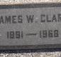 OK, Grove, Olympus Cemetery, Headstone, Clark, James W.