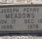 OK, Grove, Olympus Cemetery, Headstone, Meadows, Joseph Perry