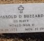 OK, Grove, Olympus Cemetery, Military Headstone, Buzzard, Harold D.