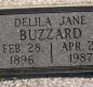 OK, Grove, Olympus Cemetery, Headstone, Buzzard, Delila Jane